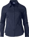 Dames Blouse Lange Mouw Clique Clare Dark Navy